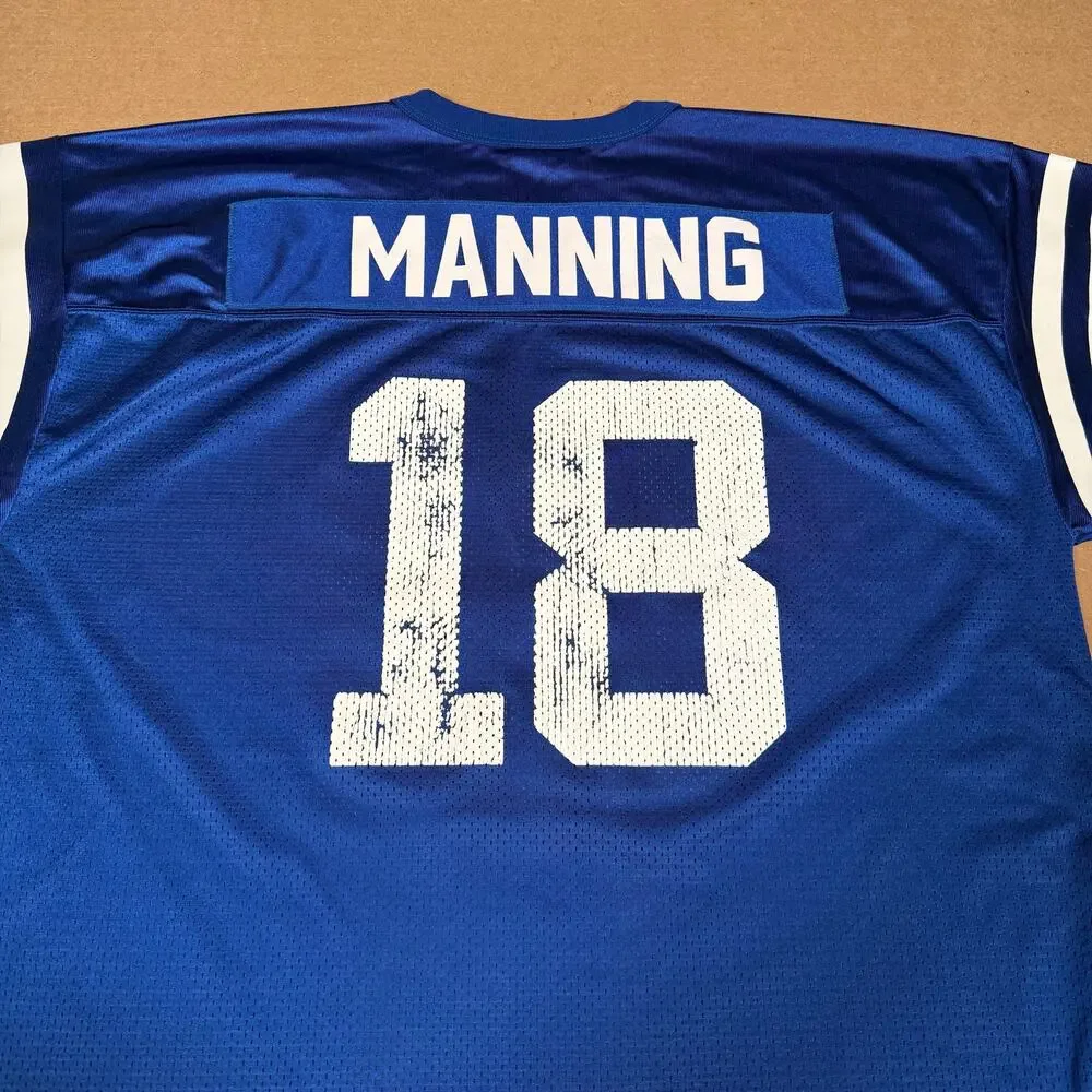 Vintage Indianapolis Colts Peyton Manning #18 Logo Athletic NFL Jersey Mens XL
